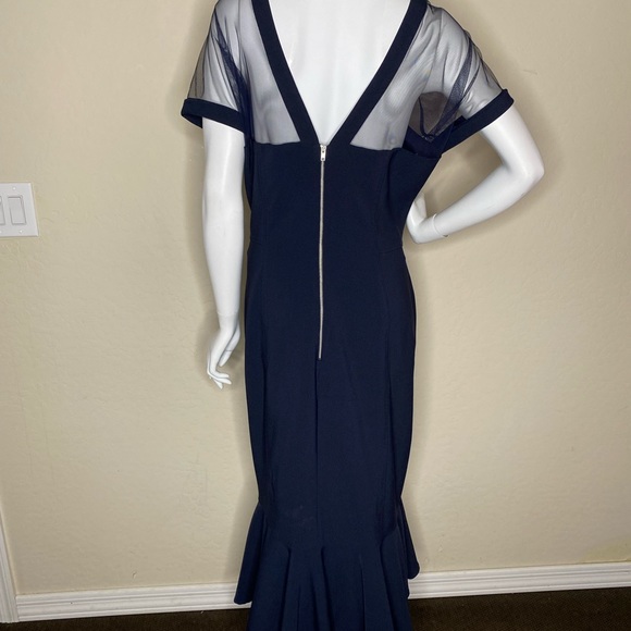 MAGGIE LONDON NAVY BLUE COCKTAIL DRESS PLUS SIZE 18 - Picture 5 of 11